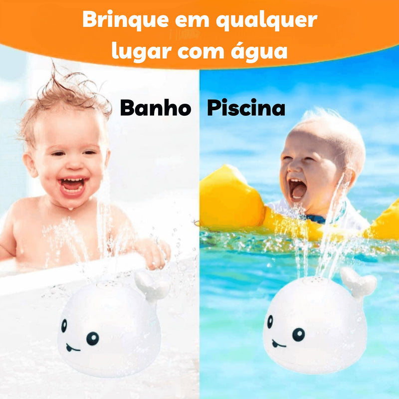 Brinquedo de Banho Baleia Splash para Bebês - Super Oferta Leve Mais por Menos Brinquedo de Banho Baleia Splash para Bebês-brin-441 Villa Kids 