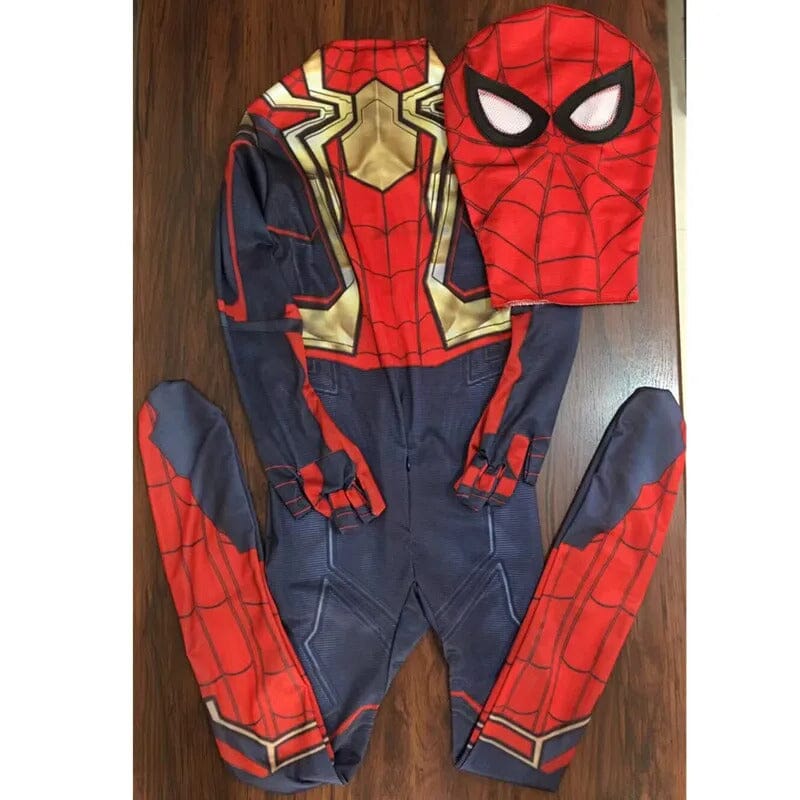 Traje Infantil Heróis da Marvel fantasia - fan - 114 VF Villa Kids Homem Aranha (padrão) PP 