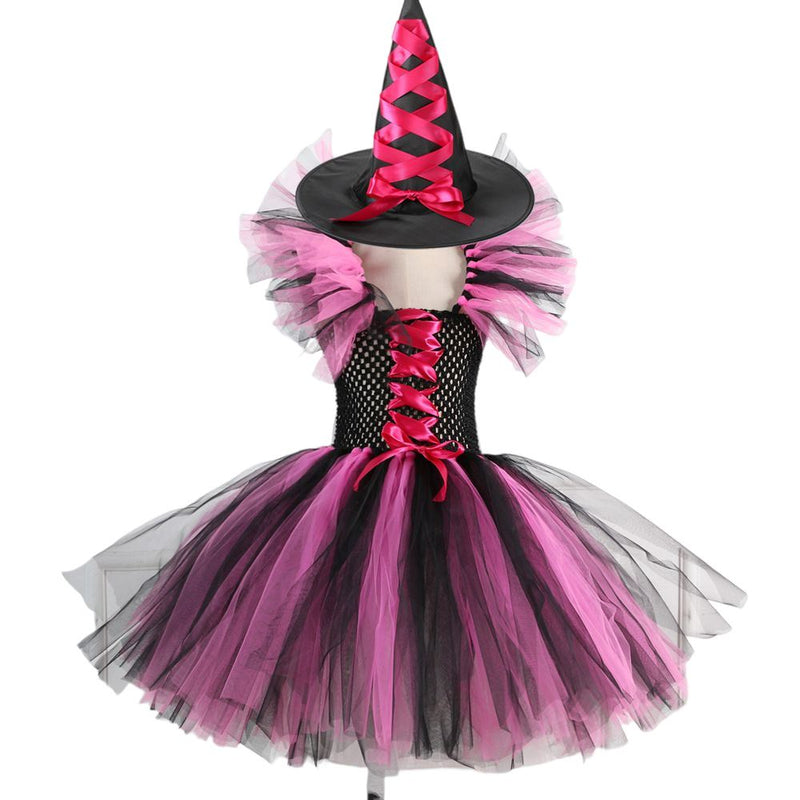 Fantasia Bruxinha Halloween Fantasia Bruxinha-fan-379 VF Villa Kids 2-3 Anos Vestido Rosa comum 