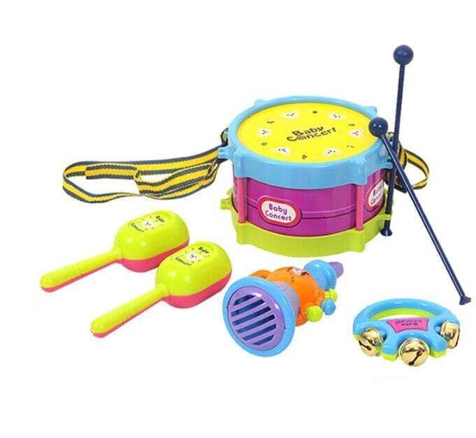 Baby Concert - Kit com 5 Instrumentos Musicais Infantis Baby Concert - brin - 011 VF Villa Kids 