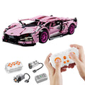 Kit Sport Car - Monte Seu Super carro Monte seu Carro Esportivo ToylinX-brin-445 Villa Kids Com controle remoto Rosa 