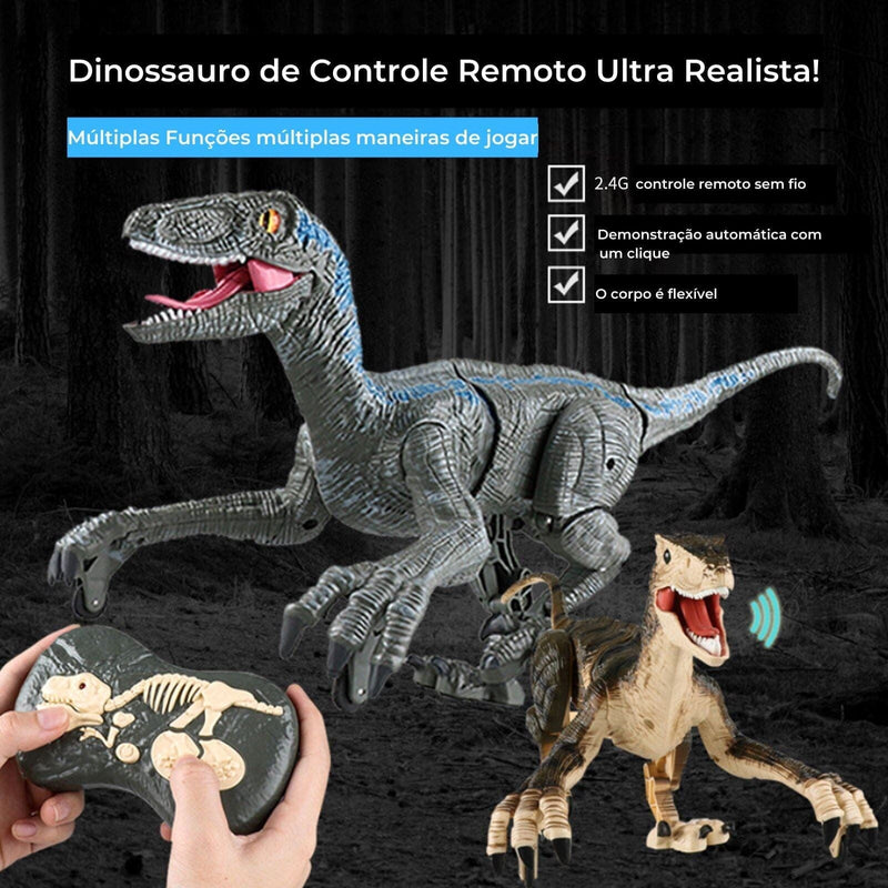 Dinosaur Toys ™ - Dinossauro de Controle Remoto Ultra Realista Dinosaur Toys - brin - 097 VF Villa Kids 