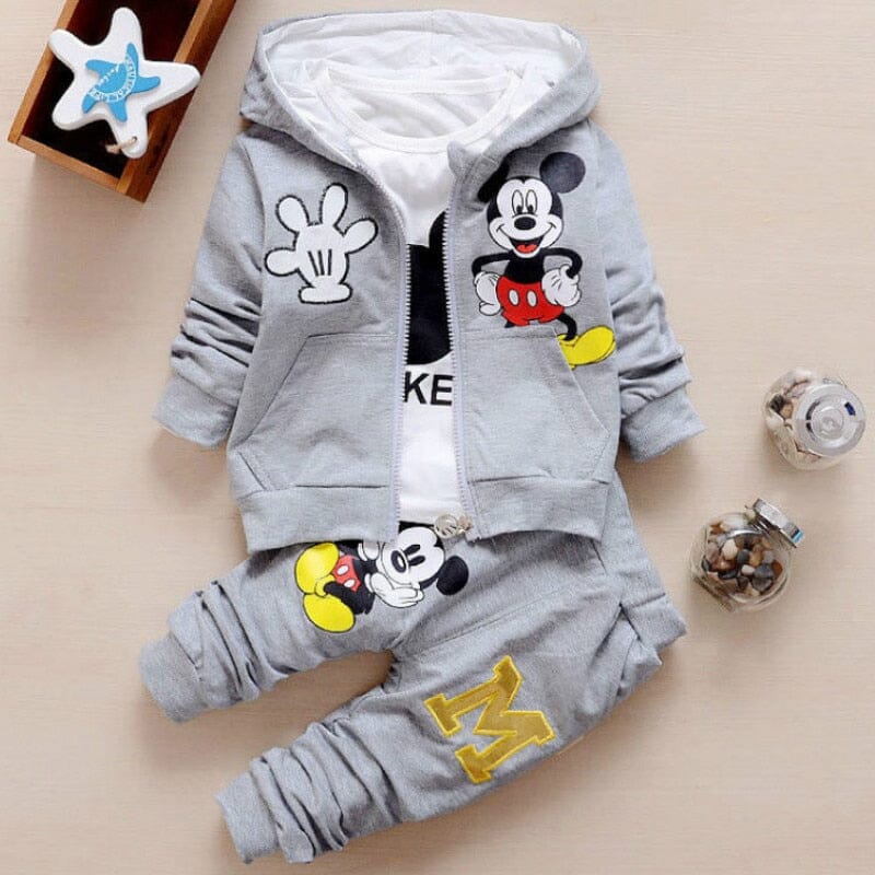 Conjunto Infantil Mickey com 3 Peças roupa1 VF Villa Kids 