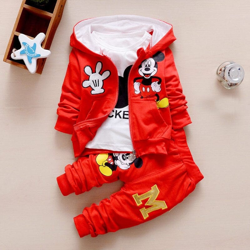 Conjunto Infantil Mickey com 3 Peças roupa1 VF Villa Kids 