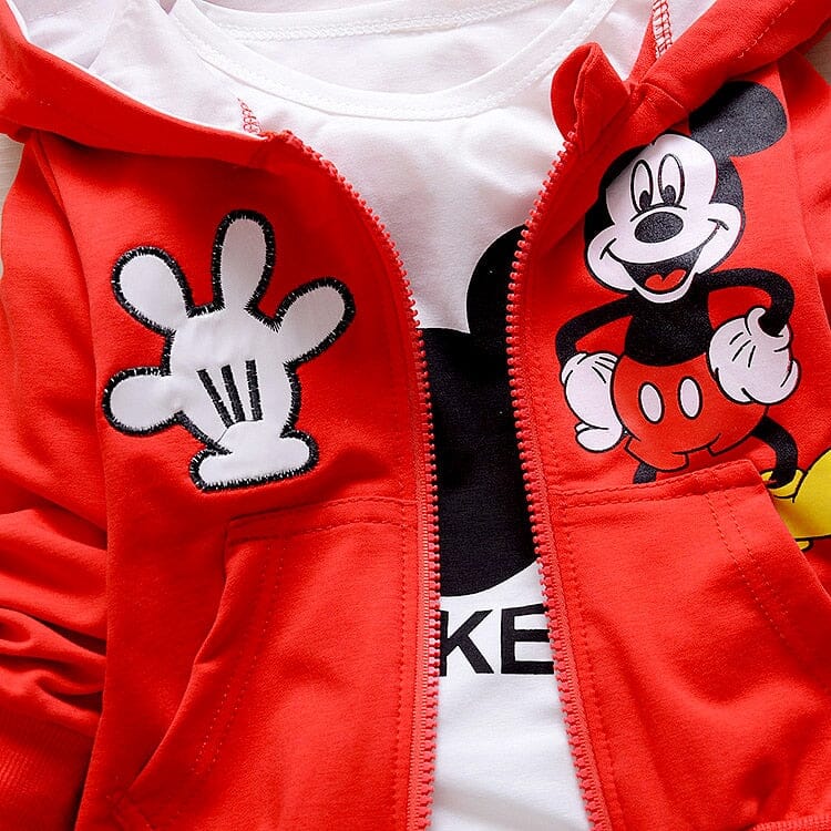 Conjunto Infantil Mickey com 3 Peças roupa1 VF Villa Kids 