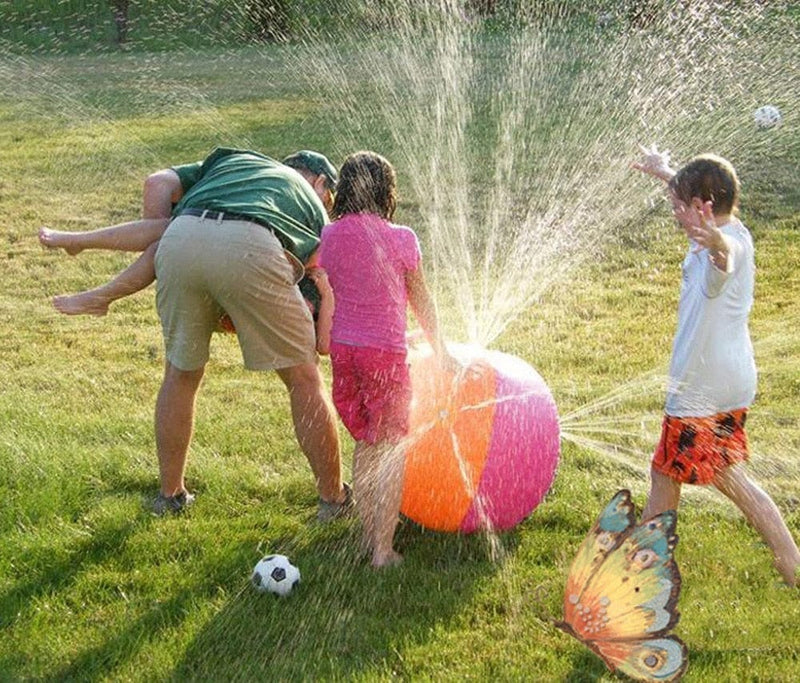 Bola Com Esguicho Para Piscina Pátio Ultra Diversão Bola - brin - 036 VF Villa Kids 