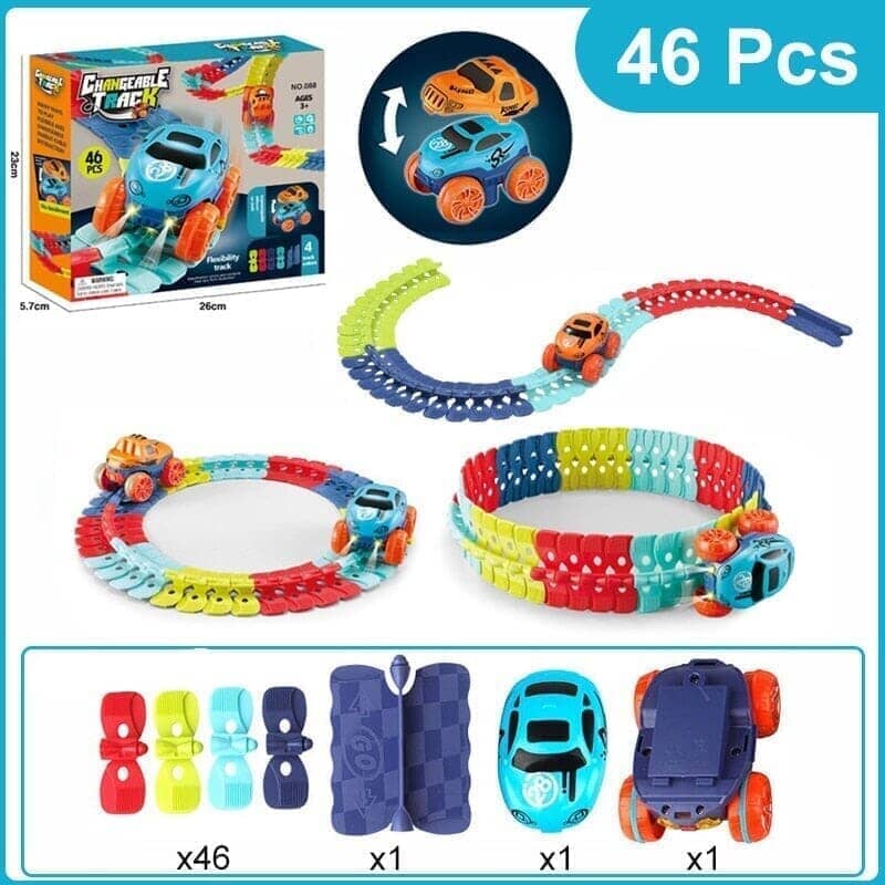 Conjunto de Carros Gravidade Zero Carros Gravidade Zero-bri-304 Villa Kids Conjunto com 46 Peças 