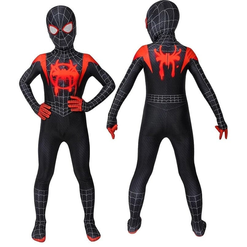 Fantasia Infantil Homem-Aranha Miles Morales PS5 Aranha Verso Cosplay Crianças Traje Luxo Fantasia Infantil Homem-Aranha Miles Morales PS5 Aranha Verso-fan-337 VF Villa Kids PPP 