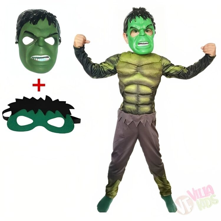 Fantasia Infantil Hulk Vingadores Com Enchimento Fantasia Infantil Hulk Vingadores Com Enchimento-fan-345 VF Villa Kids S 