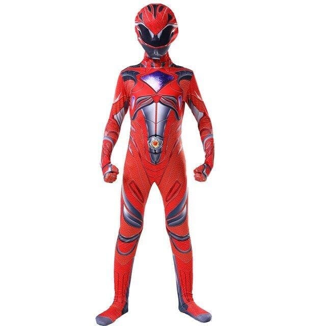 Fantasia Power Rangers Fantasia - fan - 115 VF Villa Kids Ranger Vermelho PP 