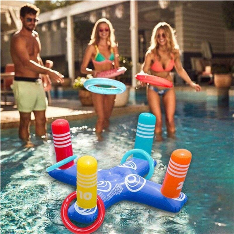 Jogo de Arremesso Inflável Para Piscina inflável -brin - 128 VF Villa Kids 