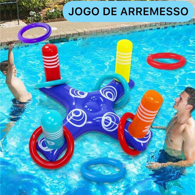 Jogo de Arremesso Inflável Para Piscina inflável -brin - 128 VF Villa Kids 