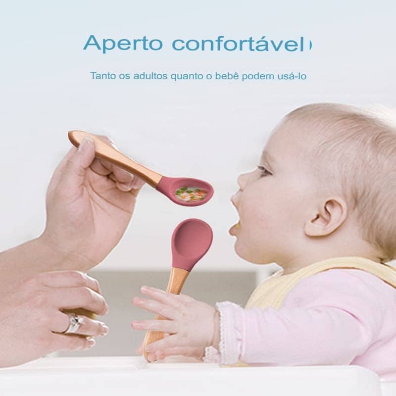 Kit 8 Pçs, Conjunto De Refeição Em Silicone Para Bebê, Prato com Ventosa, 100% Silicone, Babador Com Estampa kit prato de silicone ciano-beb-323 VF Villa Kids 