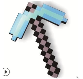 Minecraft Espada Picareta Diamante Original EVA Brinquedo Minecraft - -brin - 176 VF Villa Kids 