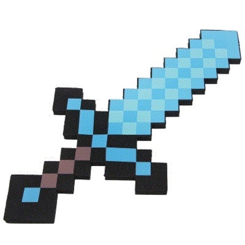 Minecraft Espada Picareta Diamante Original EVA Brinquedo Minecraft - -brin - 176 VF Villa Kids 