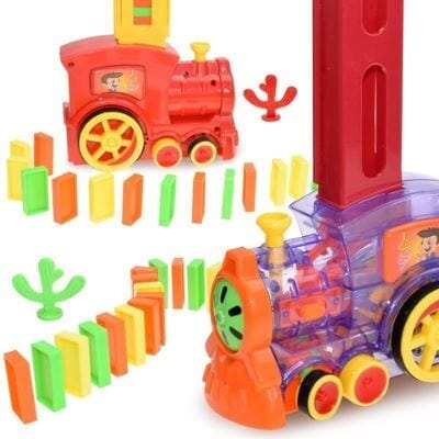 Trem Mágico de Dominó Elétrico Infantil 80 Pcs Trem Mágico - brin - 231 VF Villa Kids 